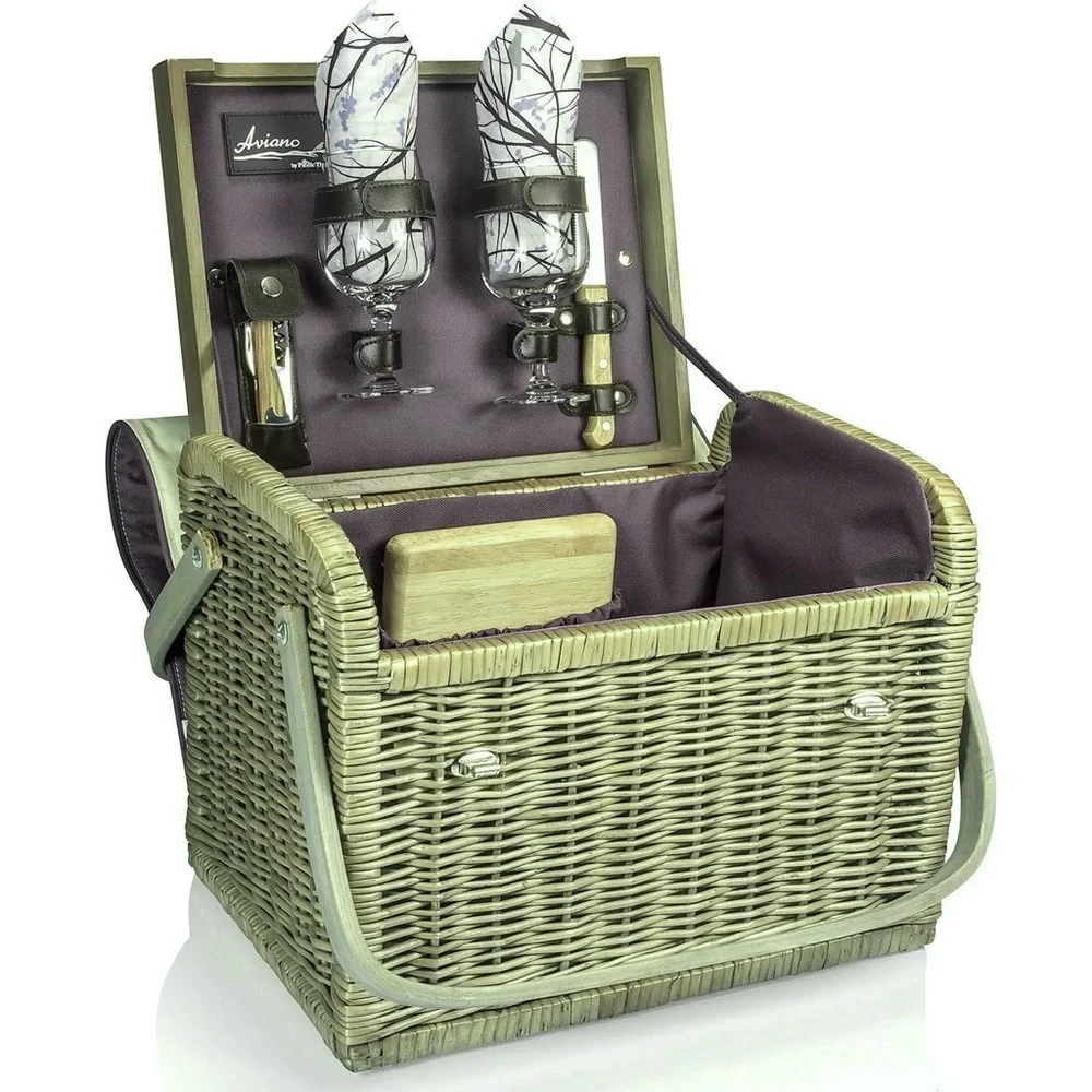 NEW Wine & Cheese Picnic Travel Basket